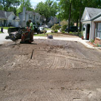 tilling soil for new sod installation